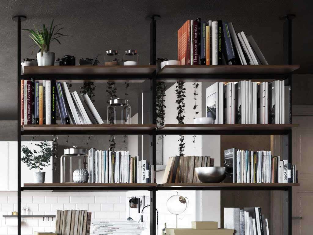Libreria divisoria in legno Vertical Line H288