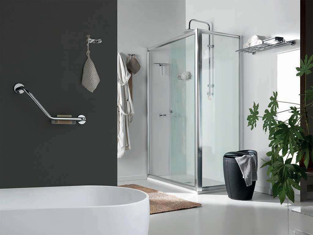 Mensola vetro bagno - mensola lavabo - 900