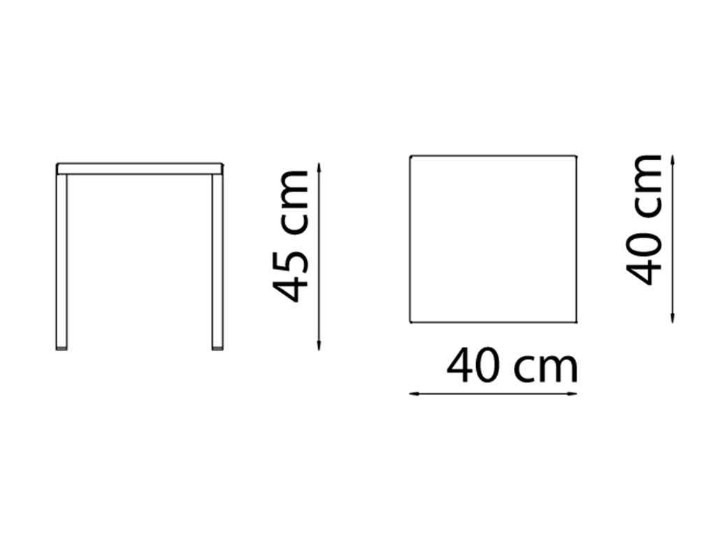 Sgabello basso - sgabello metallo - Quatris