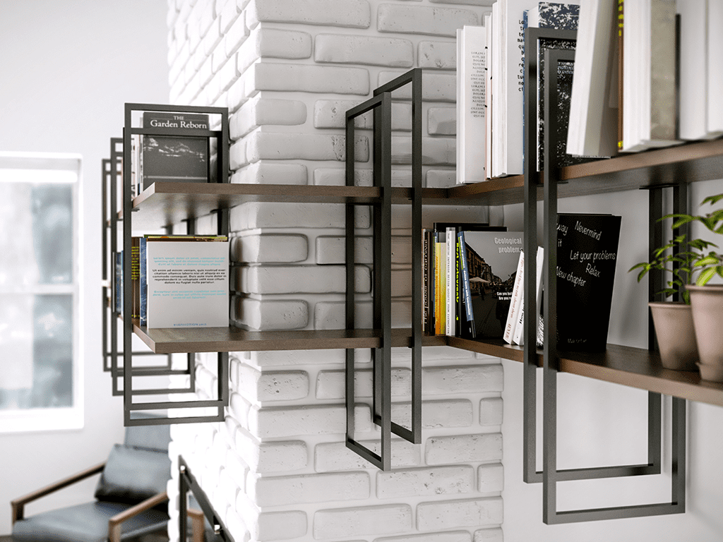 Modular book shelf Shell