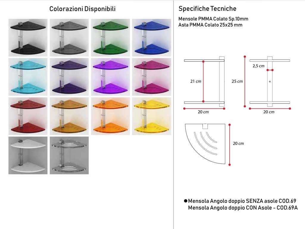 Mensola angolare doppia da doccia acquista QUI